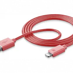 Cable - CellularLine 36916, Para Apple iPhone, Mac, iPad, Lightning, Rosa