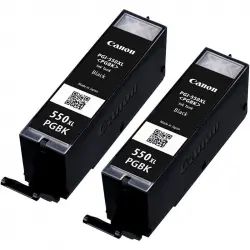 Canon PGI-550PGBK XL Pack de 2 Cartuchos Original Negro