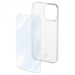 Cellular Line - Kit Funda Transparente + Protector De Pantalla Protection Kit Para IPhone 14 Plus