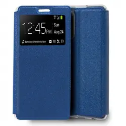 Cool Funda Flip Cover Liso Azul para Samsung Galaxy Note 20 Ultra