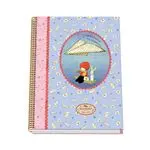 Cuaderno A4 Tapa dura 5 mm Santoro "Poppi Loves" Messenger
