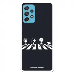Funda Oficial de Peanuts Personajes Beatles Snoopy para Samsung Galaxy A52 5G