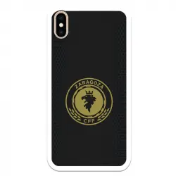 Funda Para iPhone Xs Max Licencia Oficial Zaragoza Cf Femenino Escudo Fondo Negro