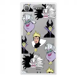 Funda Para Sony Xperia Xz1 Oficial De Disney Villanas Patrón - Villanas Disney