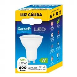 Garza Bombilla LED 5W GU10 Blanco Cálido