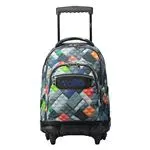 Mochila escolar Totto Renglones con ruedas Bloques