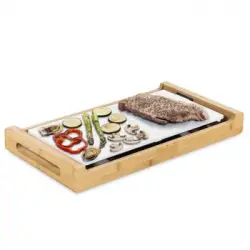 Plancha De Asar 1800w Newchef Bambú Bambú