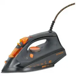 Plancha Ropa Vapor, Suela Acero Inox, 7 Funciones, Control Temperatuta, Antical, Cable 360o Negro/naranja 2500w Bomann Db 784 Cb
