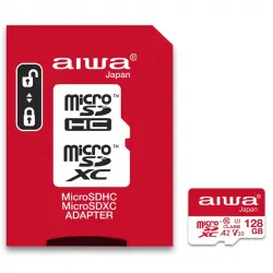 Aiwa MSDV30 microSDXC 128GB A2 V30 Clase 10 + Adaptador SD