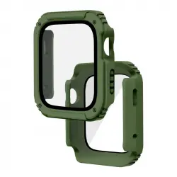 Avizar Protección Completa con Cristal Templado en Caqui para Apple Watch Series 3, 2 Y 1, 38mm