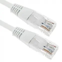 BeMatik Cable de Red UTP RJ45 Cat.5e 3m Blanco