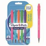 Blíster 5 Bolígrafos Papermate Flexgrip colores brillantes tinta azul