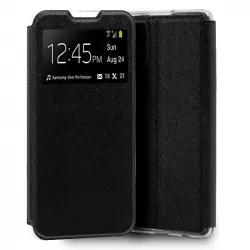 Cool Funda Flip Cover Liso Negro para Samsung Galaxy S10 Lite