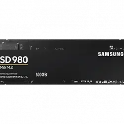 Disco duro SSD 500 GB - Samsung 980 MZ-V8V500BW, 2.5 pulgadas, Interfaz PCIe Gen 3.0 x4, NVMe 1.4, Negro