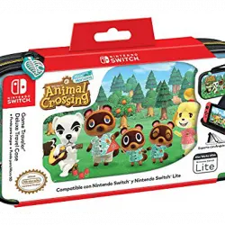Funda - Ardistel Animal Crossing, Para Nintendo Switch y Lite, + para microSD, Multicolor