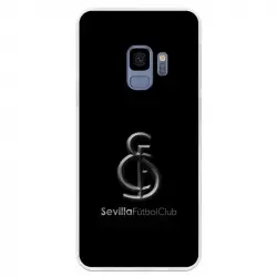 Funda Oficial Sevilla Metal Fondo Negro Para Samsung Galaxy S9