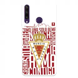 Funda Para Huawei Y6p Del Real Murcia Escudo Fondo Blanco - Licencia Oficial Real Murcia