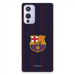 Funda Para Oneplus 9 Del Barcelona Rayas Blaugrana - Licencia Oficial Fc Barcelona