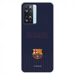 Funda Para Oppo A57s Del Fc Barcelona Barsa Fondo Azul - Licencia Oficial Fc Barcelona