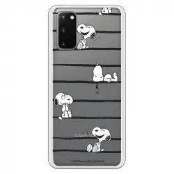 Funda para Samsung Galaxy S20 Oficial de Peanuts Snoopy Rayas