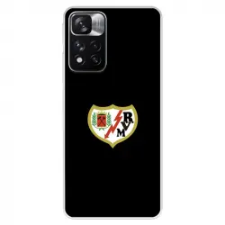 Funda Para Xiaomi Redmi Note 11 Del Rayo Vallecano Escudo Fondo Negro - Licencia Oficial Rayo Vallecano