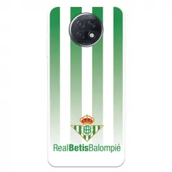Funda Para Xiaomi Redmi Note 9t Del Betis Fondo Rayas Verdiblancas - Licencia Oficial Real Betis Balompié