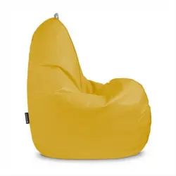 Happers Puff Pera Relax Polipiel Mostaza XL