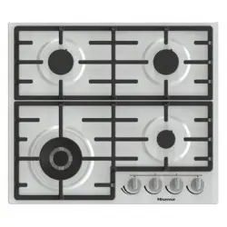 Hisense Gm663xb Hobs Acero Inoxidable Integrado 60 Cm Encimera De Gas 4 Zona(s)