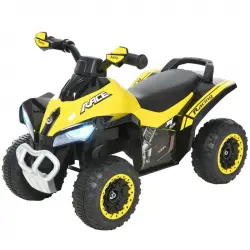 HomCom Quad Correpasillos para Niños Amarillo