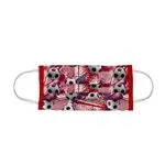 Mascarilla Infantil Indigofabrics higiénica reutilizable balones roja