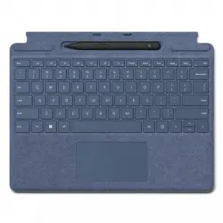 Microsoft Signature Keyboard Cover Alcantara Zafiro para Surface Pro 8/9/X + Surface Pen 2