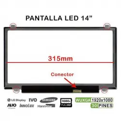 Pantalla LED 14" 315mm para Portátil Asus S433 NV140FHM-N62