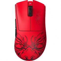 Ratón gaming - Razer DeathAdder V3 Pro Faker Edition, Cableado e inalámbrico, Sensor óptico Focus 30K, 5 teclas programables, Rojo