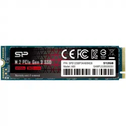 Silicon Power P34A80 SSD 512GB M.2 NVMe PCIe Gen 3x4 3D NAND