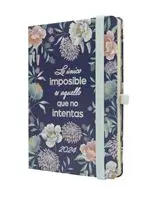 Agenda anual 2024 Finocam A6 Mínimal Design M4 semana vista horizontal Imposible