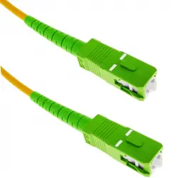 BeMatik Cable de Fibra Óptica SC/APC a SC/APC Monomodo Simplex 9/125 OS2 2m