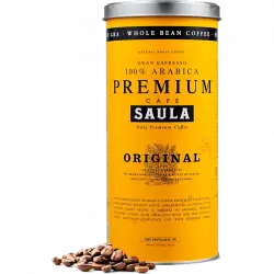 Café en grano - Saula Premium Original, Arábica, Intenso, 500 g