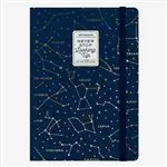 Cuaderno grande Legami rayas tapa dura Stars azul oscuro