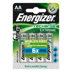 Energizer Extreme Pilas Recargables 2300mAh AA HR6 4 Unidades