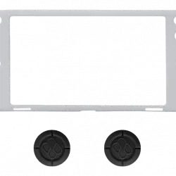 Funda + grips - FR-TEC B09BRN5QRG, Para Nintendo Switch OLED, Gris/Negro