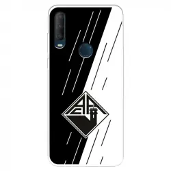 Funda Para Alcatel 1s 2020 Del Académica De Coimbra Escudo Bicolor - Licencia Oficial Académica De Coimbra