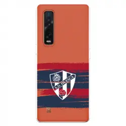 Funda Para Oppo Find X2 Pro Del Huesca Rayas Transparente - Licencia Oficial Sd Huesca