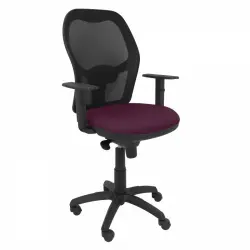 Piqueras y Crespo Jorquera Silla Malla Negra Asiento Bali Morado