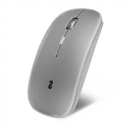 Subblim Dual Flat Mouse Ratón Óptico Inalámbrico 1600DPI Plata