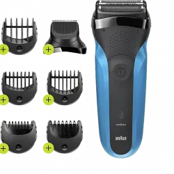 Afeitadora - Braun Series 3 310BT, Eléctrica en 1, Wet & Dry, Para Hombre, Autonomía 45 min, Azul