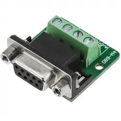 BeMatik Adaptador de Conexión Serie DB9 a Bloque de Terminales 4-PIN