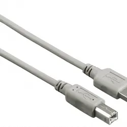 Cable USB - Hama 00200900, 1.5 m, De USB-A a USB-B, 2.0, 480 MBit/s, Negro