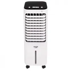 Climatizador Evaporativo 12 L Portátil, Air Cooler, Humidificador, Purificador, Cajón Hielo Blanco 350w Adler Ad 7913