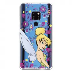 Funda Oficial Disney Campanilla Flores Transparente Para Huawei Mate 20 - Peter Pan