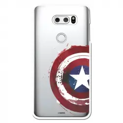 Funda Oficial Escudo Capitan America Para Lg V30